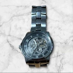 Kenneth Cole Skeleton Watch – Stainless Steel Bracelet – Automatic Style Look